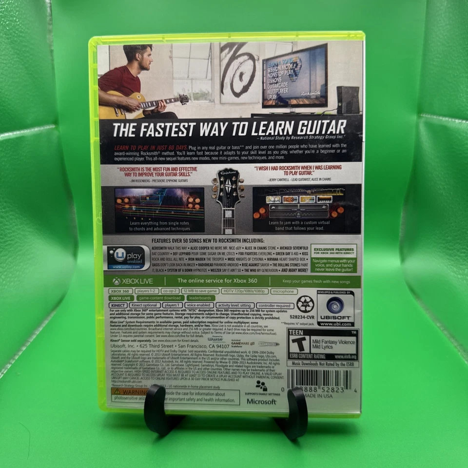 Rocksmith Todo Nuevo Edición 2014 (Microsoft Xbox 360, 2013) Probado Foto 2 de 4