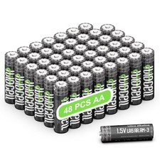 AA Batteries 48 Pack Bulk, Double A Alkaline Batteries Heavy Duty, 10-Year Sh... 0.37 per gallon