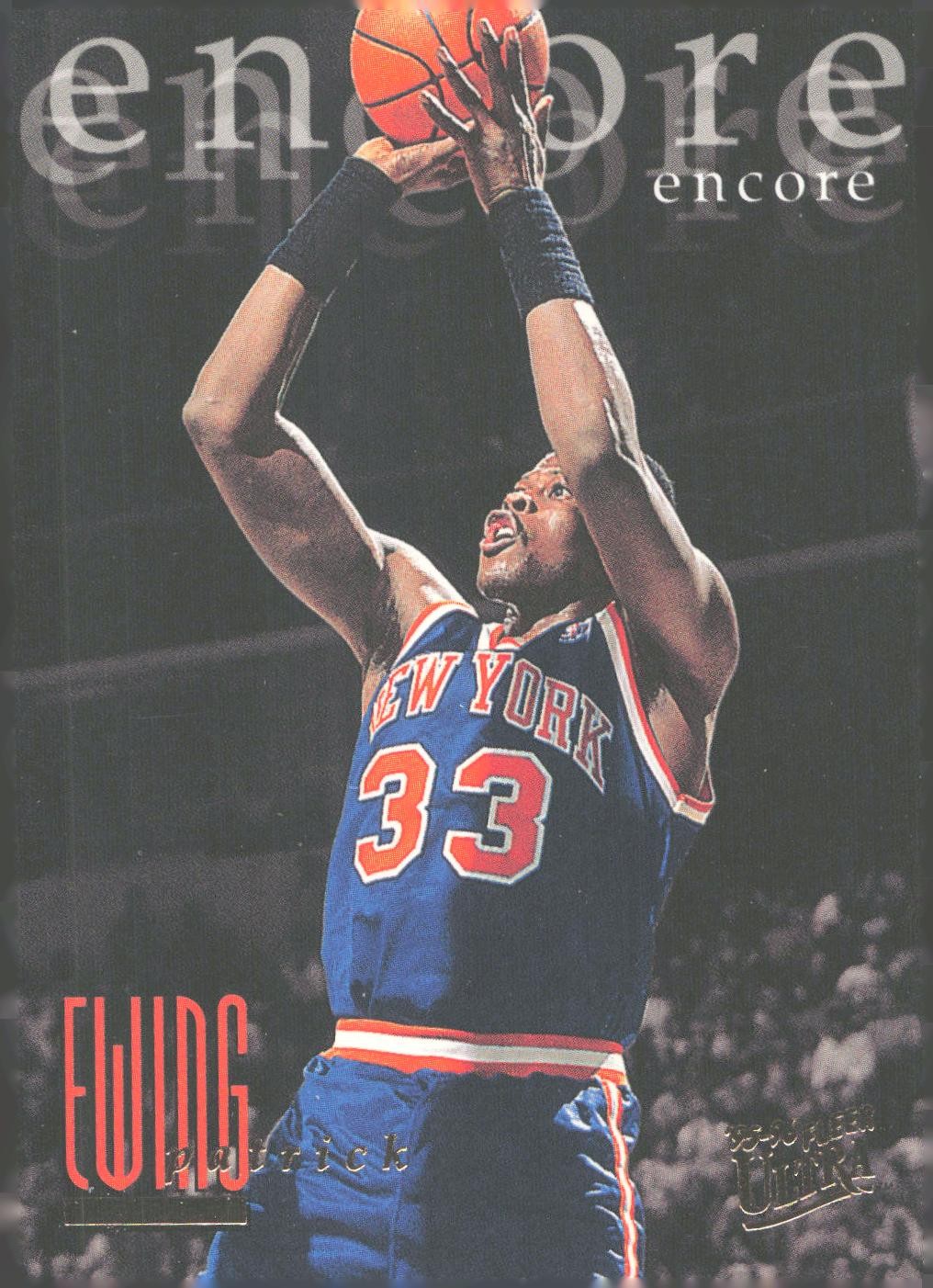 1995-96 Ultra #309 - Patrick Ewing New York Knicks