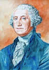 11,69 × 16,53" George Washington ~classic~ watercolor SIGNED/DATED