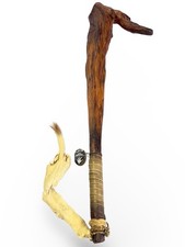 Firmado Nick Ermaloff Aleut Driftwood Ceremonial Club, Dutch Harbor Alaska, 20mo