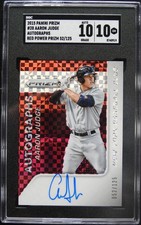 2015 Panini Prizm Aaron Judge #28 Red Refractor Auto Rookie #/125 SGC 10 / 10