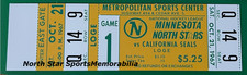 1967 Minnesota North Stars FIRST NHL GAME Hockey FULL TICKET  10/21/67 - REPRINT