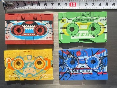 Vintage  Transformers 4 Cassettes,  extra- size, 7cm in length