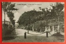 CARTOLINA PIACENZA -  CASTELL' ARQUATO IL VIALE DELLA RIMEMBRANZA 1933 ( C 99 )