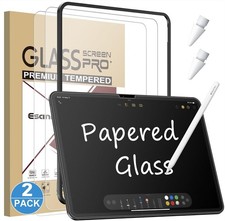 2 Pack Like Paper Glass Screen Protector for iPad Air 11 Inch M3/M2 7th