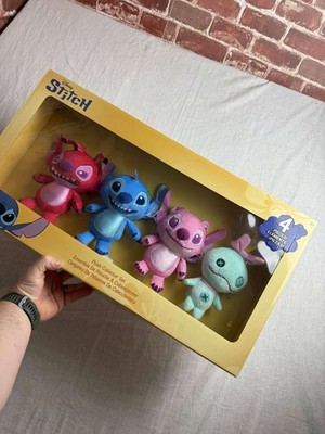 Disney Just Play Plush Collector Set 8-Inch Stitch Angel Leroy Scrump NEW in Box