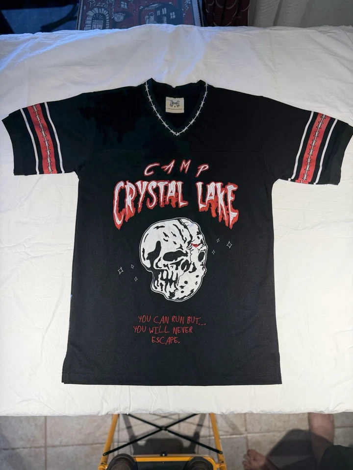 Camiseta deportiva de hockey rara de Jason talla M Camp Crystal Lake marca X Foto 2 de 3