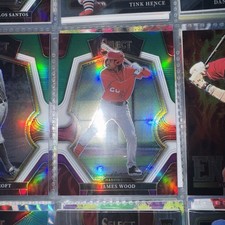 2023 Panini Select James Wood #117 Green-White-Purple Rc (09/60) Nationals