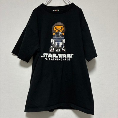 Star Wars x A Bathing Ape BAPE T-Shirt XL Rare Collab Used