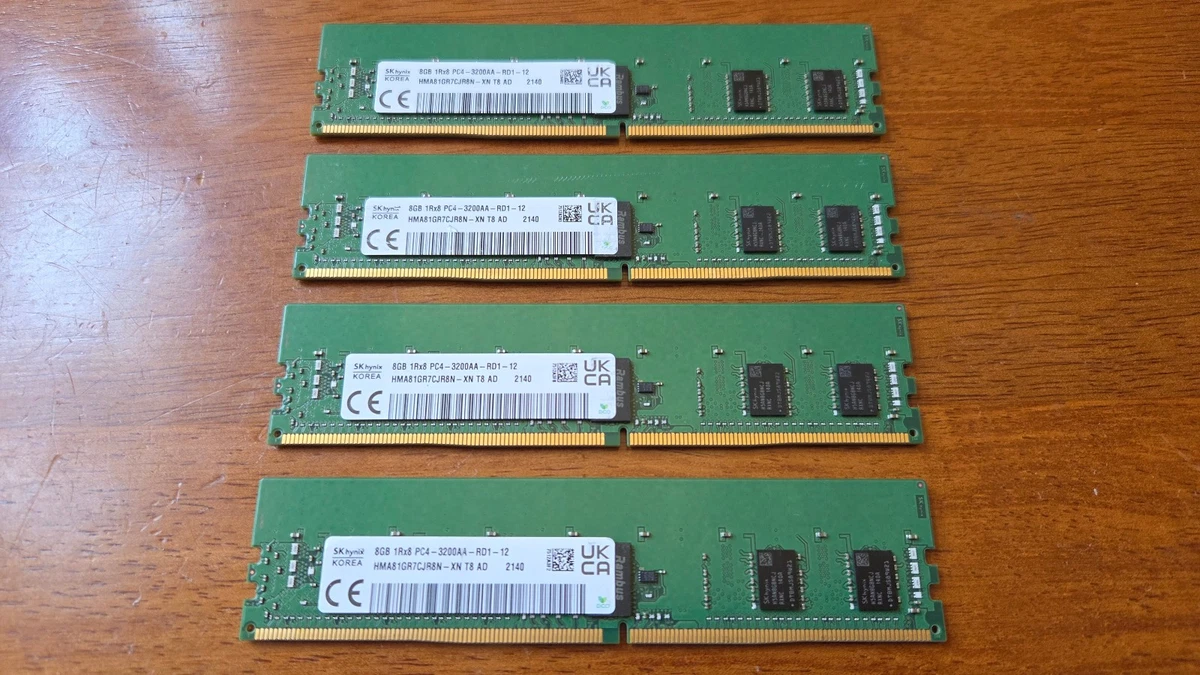 32 GB Total Capacity DDR4 SDRAM Memory (RAM) 4 Modules for sale | eBay