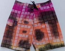 Exist mens multi colored swim trunks-medium