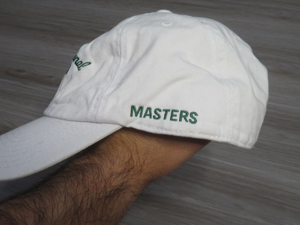 Gorra ajustable Masters Augusta National Golf Club blanca usada Foto 2 de 4