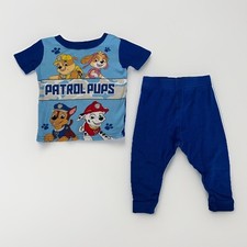 Paw Patrol Toddler Pajama Set 2-Piece Blue Sleepwear Chase Marshall 18 Months