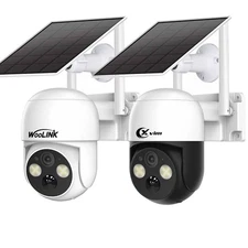 Dome Solar Camera Solar Battery Powered Wireless Security Camera Pan/Tilt 4MP IP