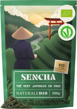 Thé Vert Japonais Sencha Bio Feuilles Entières | 200 G. Sencha En Feuilles, Prem