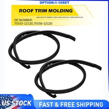 Roof Drip Moulding Trim Rubber Seal Strip Black For 03-2008 Toyota Corolla 2-20x