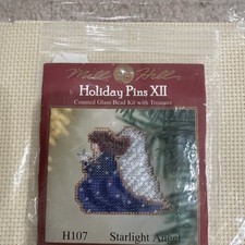Mill Hill Holiday Pins XII Starlight Angel Counted Glass Bead Kit w Treasure