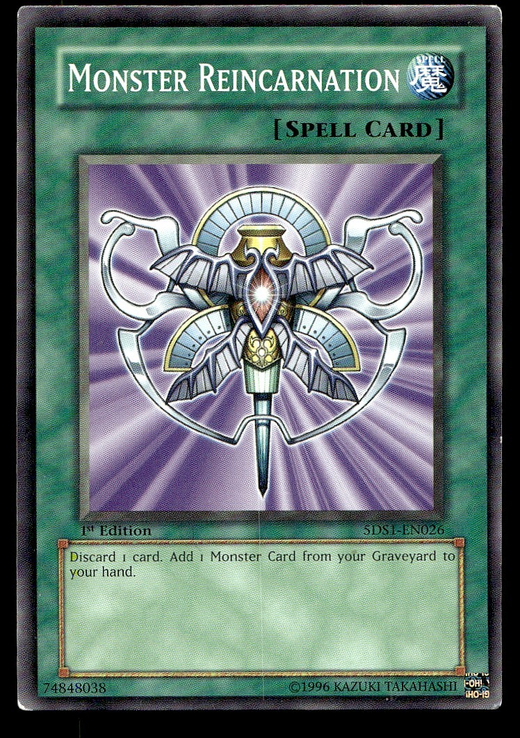 Monster Reincarnation - 5DS1-EN026 - 1st Edition - YuGiOh