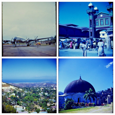 Stereo Realist 3D Slide - 1950s PORT au PRINCE HAITI STREET SCENE - Kodachrome