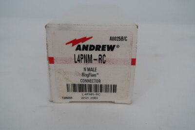 NEW Andrew L4PNM-RC Type-N Male 1/2'' RingFlare Heliax RF Coaxial Cable Connector