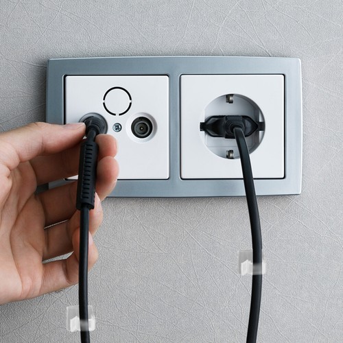 100PCS Cable Management Clips Cable Management Clips Self Adhesive Wire Clips - 第 6/11 張圖片