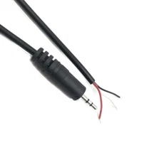 2.5mm Male Plug to Bare Wire Open End TRS 3Pole Stereo Plug Jack W/ Cable USShip