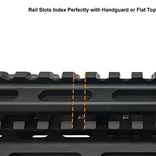 Leapers UTG 0,5 Zoll Picatinny Riser Halterung 13 Slot CNC gefräst schwarz Aluminium - Bild 9 von 11