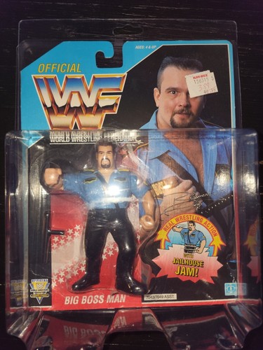 wwf wwe hasbro big boss man and Rick rude moc...
