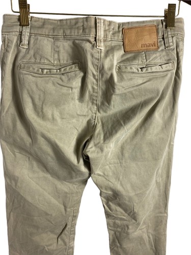 Pantalones Mavi Edward Ajustados Pierna Bronceados Talla 29X32 Caqui Chino Uniforme Informal - Imagen 4 de 5