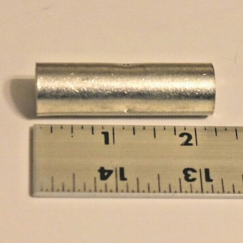 2 PK HEAVY DUTY TIN PLATED COPPER SPLICE 2/0 GA BUTT CONNECTOR Deka East Penn - Picture 4 of 6