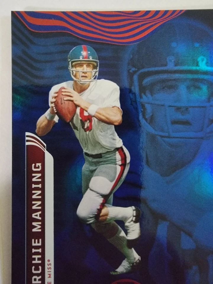 Archie Manning 2023 Panini Chronicles Blue Illusions 90/99 Football Card #2 - Image 2 of 4