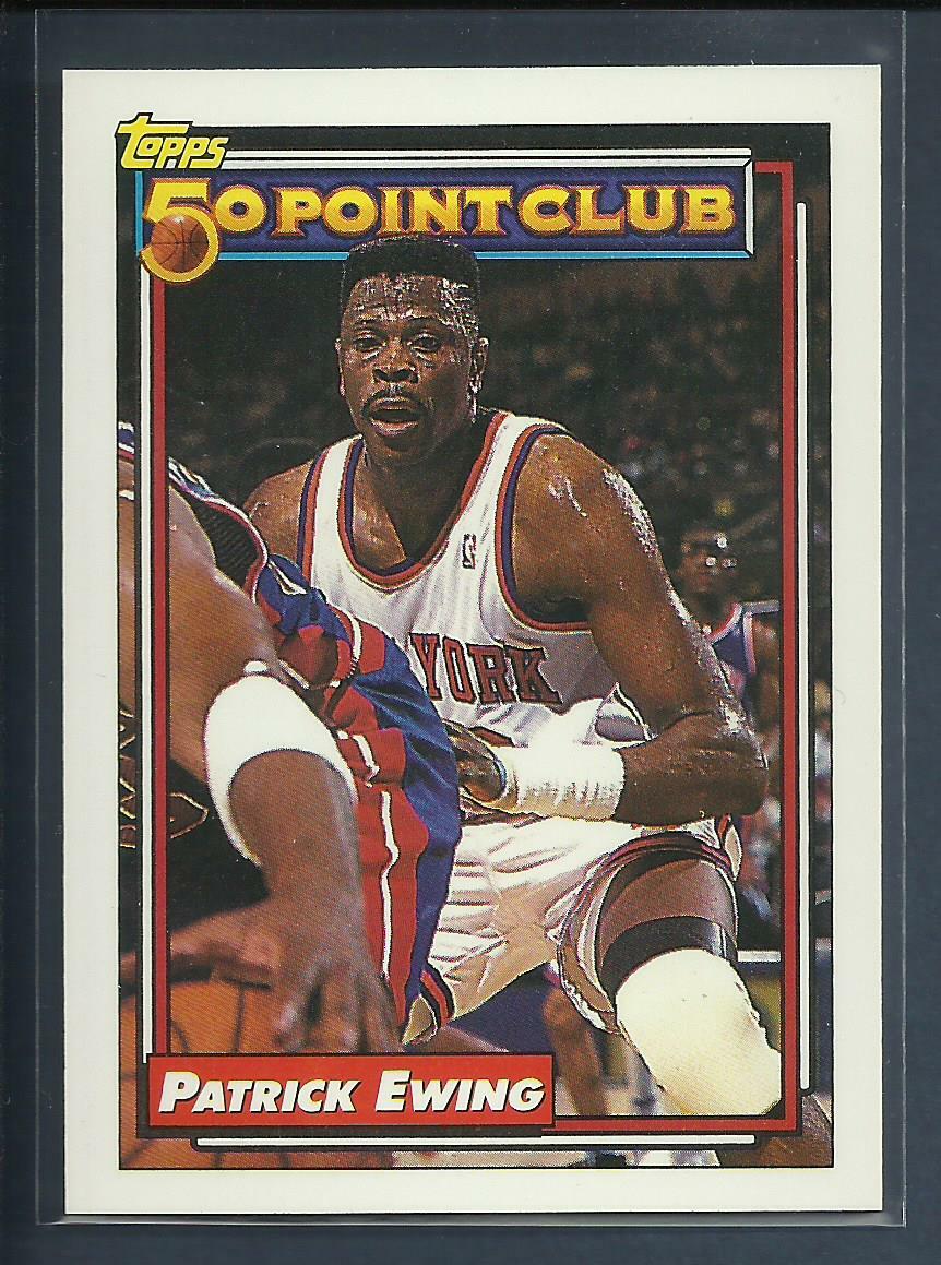 Patrick Ewing 1992-93 Topps 50 Point Club Card # 211 New