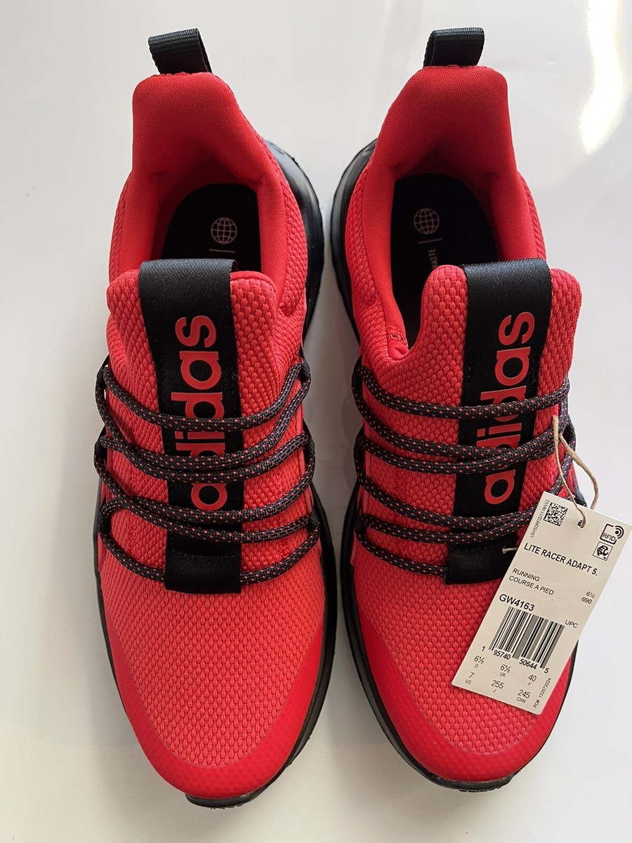 アディダス キッズ スニーカー adidas Lite Racer Adapt 5.0 GS - Vivid Red/Power Red/Black 赤 レッド 靴 通学 Adidas Lite Racer Adapt 5.0 K Shoes, Red, Size 7 | eBay