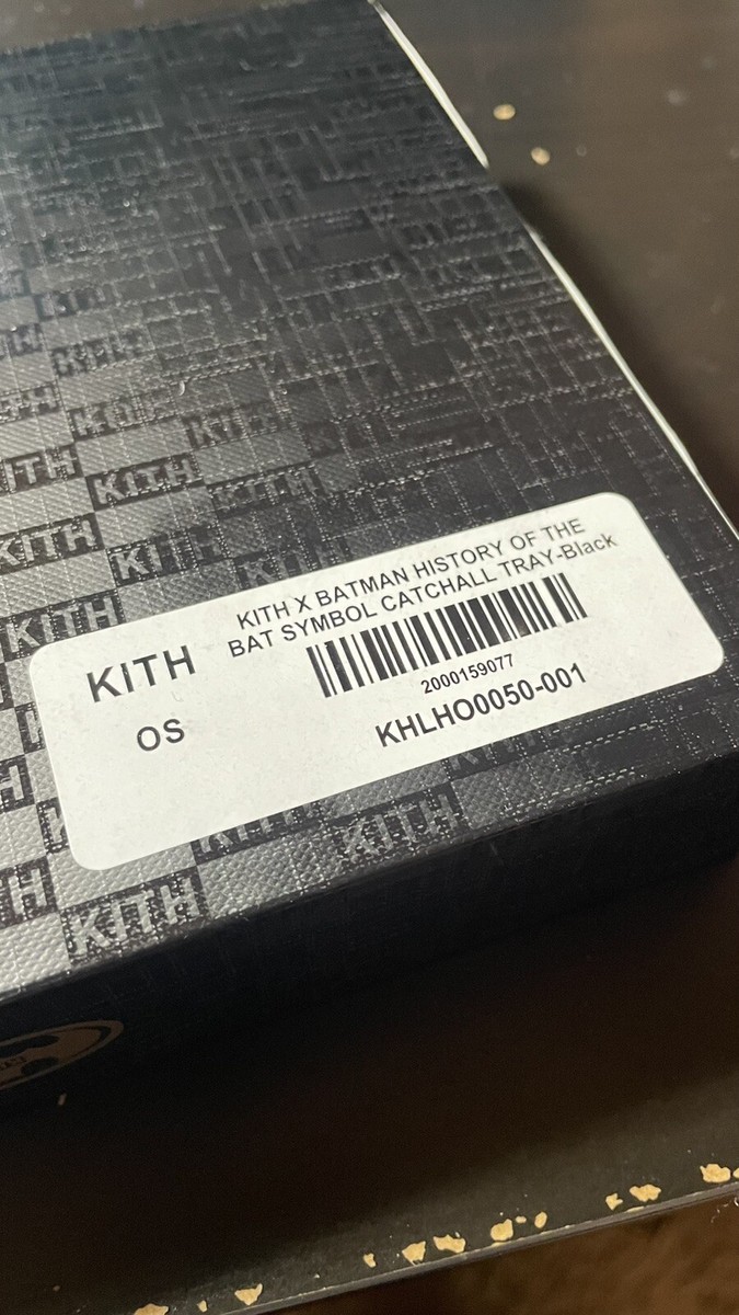 KITH BATMAN History Of The Bat SYMBOL CATCHALL TRAY Black