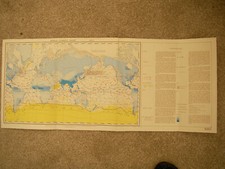 Navy Hydrography map World Climatic Chart July published 1970