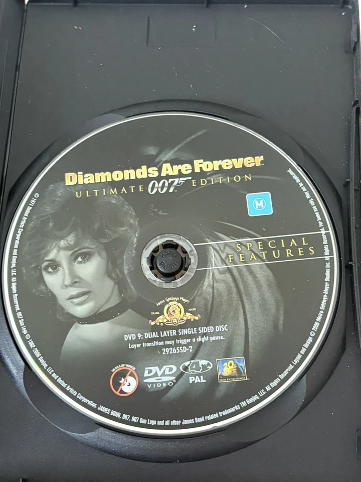 Diamonds Are Forever James Bond 007 Ultimate Edition 2 Disc DVD Like New - image 3 of 4