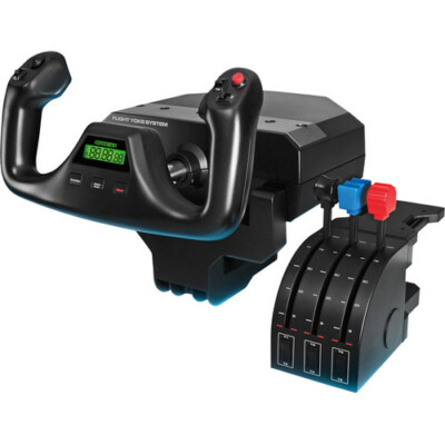   LOGITECH G PRO FLIGHT YOKE SYSTEM - FLIGHT SIMULATOR - In Hand! Ships Fast!