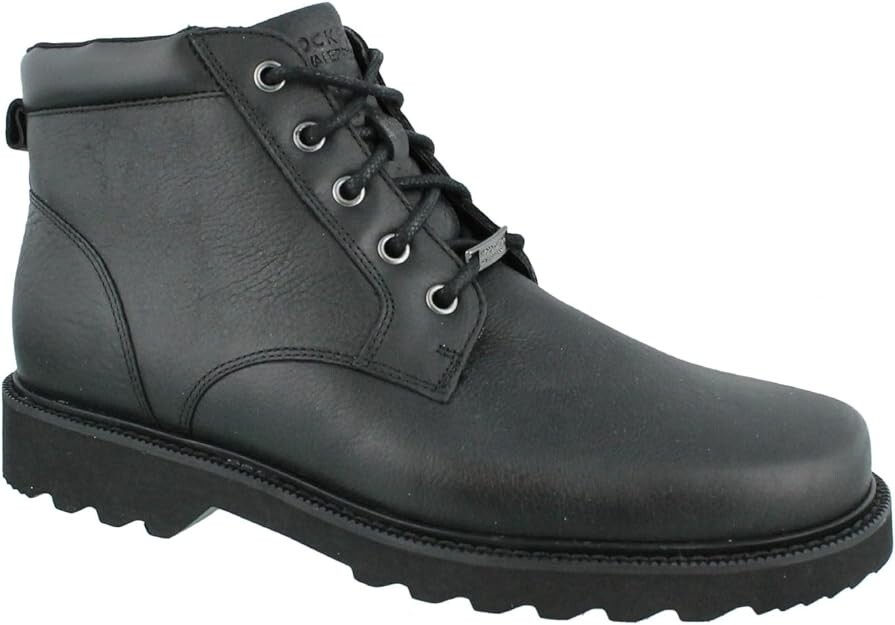 NIB Rockport Men's Northfield Plain Toe Chukka Boot Black Size 8.5  Waterproof | eBay