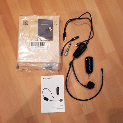 Kabelloses Mikrofon Headset, 2,4 G, PA-System und Verstärker-Headset-Mikrofon