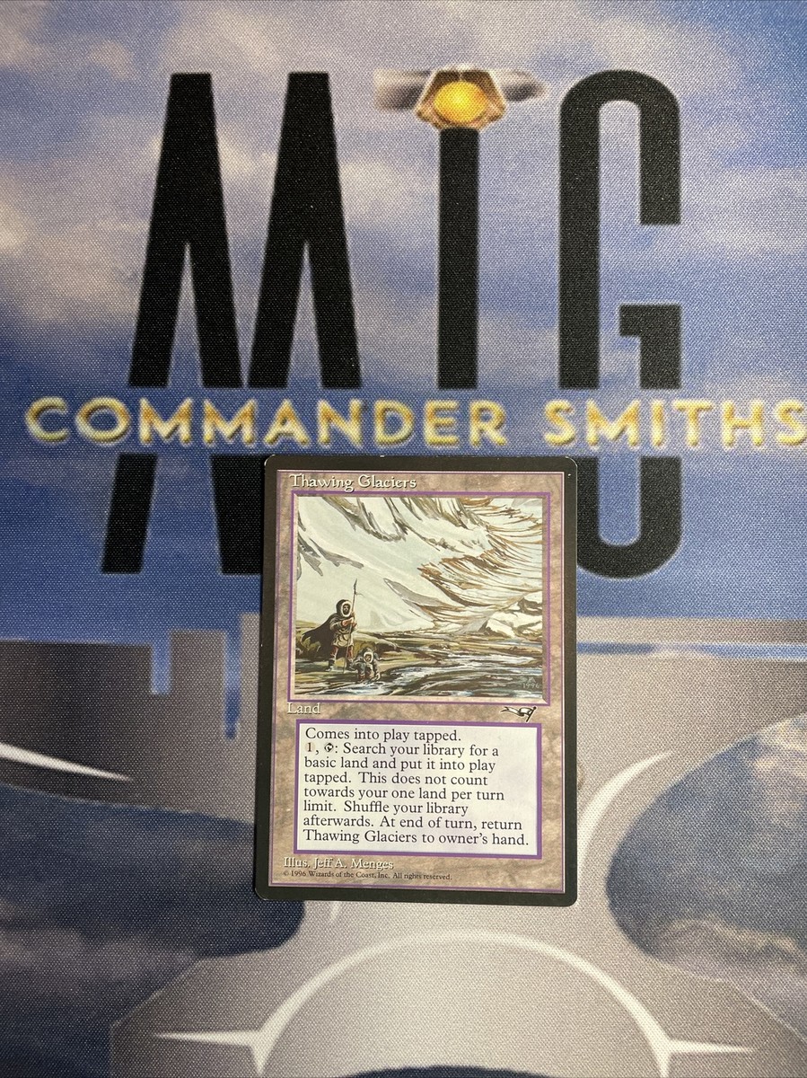 1x Thawing Glaciers Non-FOIL X 1 MTG LP Light Play Alliances