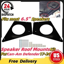 Steel Speaker Roof Mounts For Can Am Defender 17-24-Fits most 6.5 Inch SPEAKERS