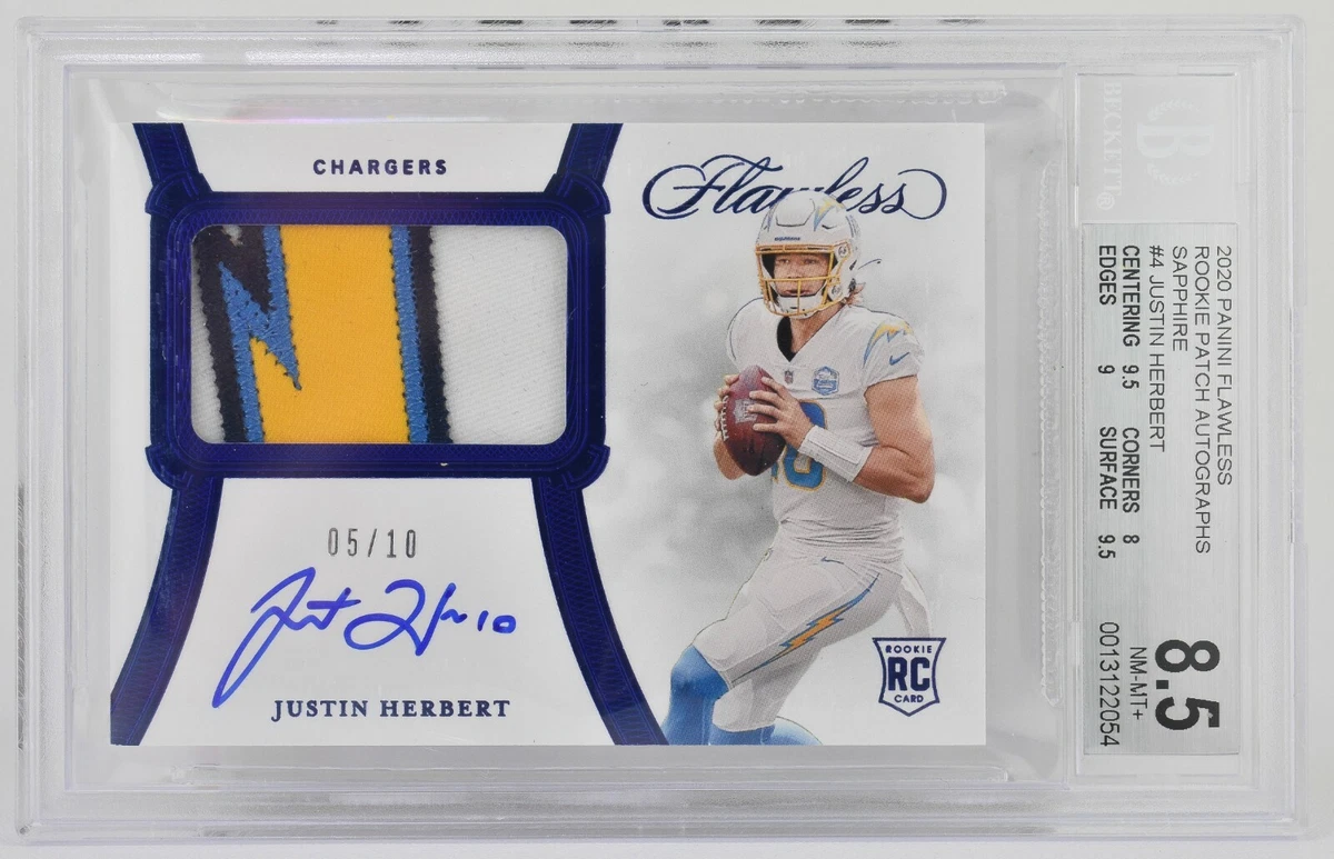Panini Flawless Justin Herbert #RPA-4 Trading Card 2020 for sale
