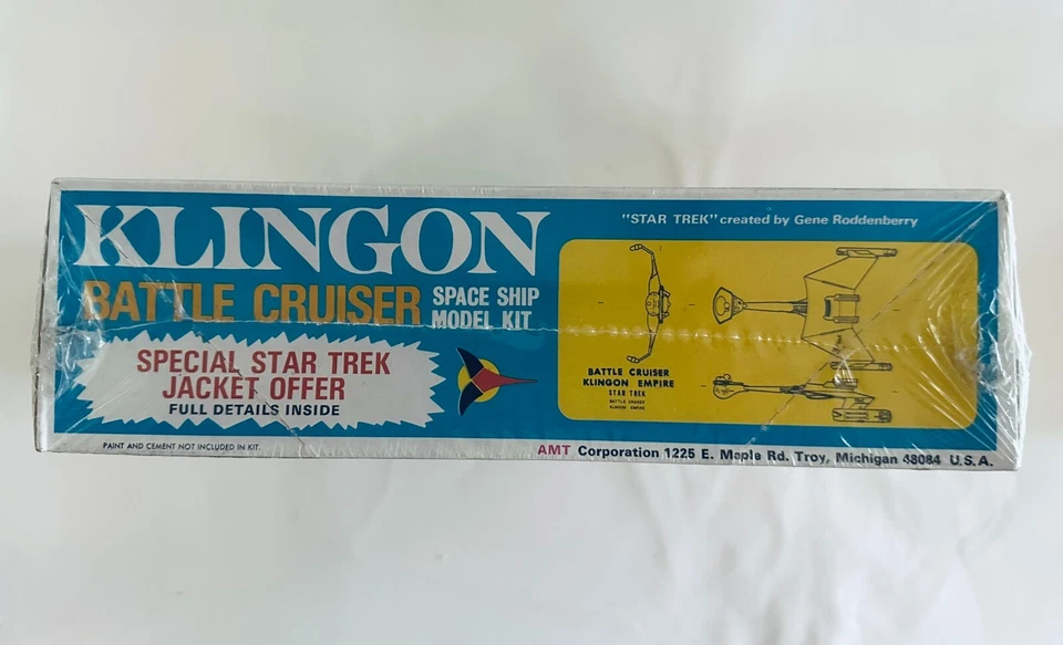 Vintage AMT Star Trek Klingon Battle Cruiser #S952 Model Kit 1968 - Image 4 of 4