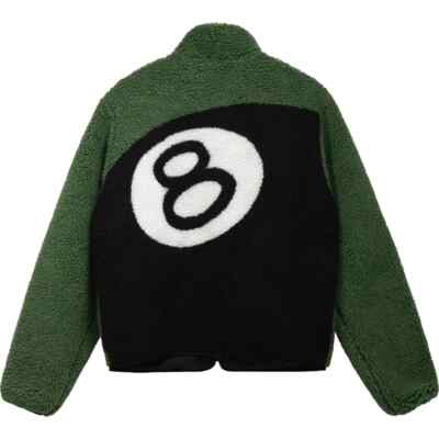 Stussy Ball Sherpa Reversible Jacket Green S, M, L, XL 100 - Main Image