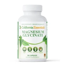 Magnesium Glycinate Chelated for Maximum Absorption, Support Strong Bones 90 Cap
