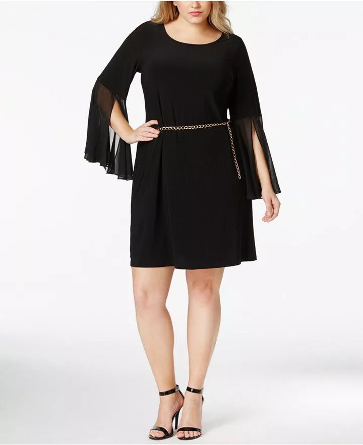 Msk bell sleeve clearance dress
