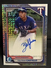 2024 Bowman Chrome Yolfran Castillo 1st Bowman Auto HTA Choice /150 #CPA-YC
