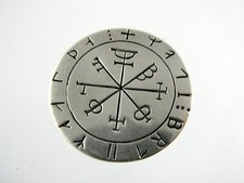 Peter Stone Sterling Silver Order of the Pentacles Rune or Solomon Seal Pendant