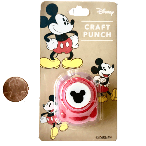 Kleine und große Disney Bastel Papier Stanzer von Mickey Mouse Logo (2 Stanzer) - Bild 4 von 8